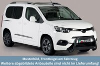 Frontbügel Edelstahl schwarz für Toyota Proace City ab 2019- 63mm Frontschutzbügel