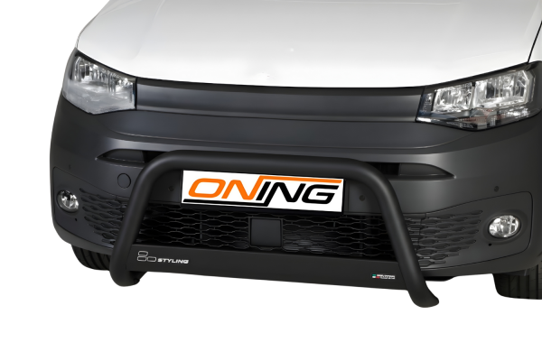 Frontbügel Edelstahl schwarz für VW Caddy 5 Typ SB ab 2021 Ø63mm Frontschutzbügel