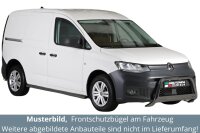 Frontbügel Edelstahl schwarz für VW Caddy 5 Typ...