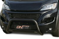 Edelstahl Frontbügel SCHWARZ für FIAT DUCATO Maxi & Camper ab 2014 Frontschutzbügel