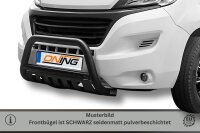 Frontschutzbügel SCHWARZ mit Blech - Fiat Ducato...