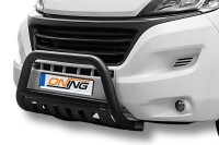 Frontschutzbügel SCHWARZ mit Blech - Fiat Ducato Camper (2006 - 2014 - 2016 -)