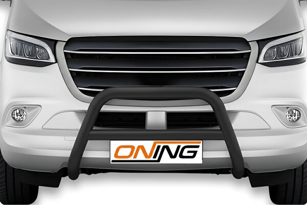 Frontbügel Querstreben für Mercedes Sprinter W907 W910 2018- SCHWARZ Ø70mm V2