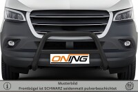 Frontbügel Querstreben für Mercedes Sprinter W907 W910 2018- SCHWARZ Ø70mm V2