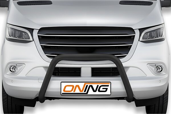 Frontbügel SCHWARZ für Mercedes Sprinter W907 W910 Bj.2018- 70mm V2