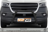 Frontbügel SCHWARZ für Mercedes Sprinter W907 W910 Bj.2018- 70mm V2