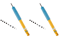 2 Stoßdämpfer B6 Offroad hinten für Toyota Land Cruiser 80 J8