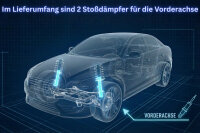 2 Stoßdämpfer B6 Sport vorn für Audi A4 Avant 8E_B7