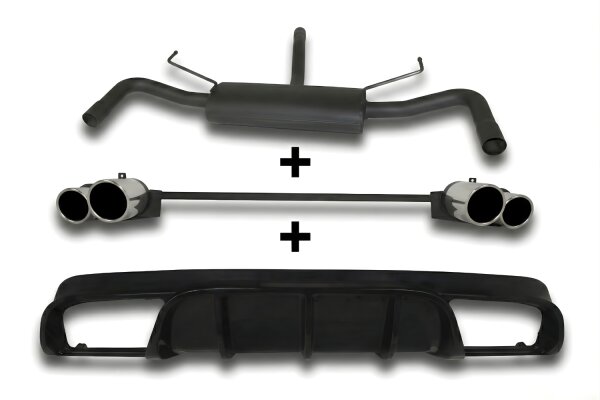 Ulter Sportauspuff Duplex für ALFA ROMEO Giulietta 1.4TB Ø100/90