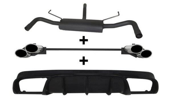 Ulter Sportauspuff Duplex für ALFA ROMEO Giulietta 1.6JTDM 77/88kW Oval -