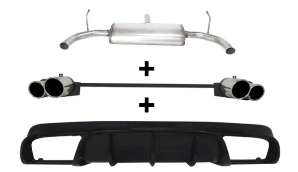 Ulter Sportauspuff Duplex für ALFA ROMEO Giulietta 1.75TBi Ø- Edelstahl