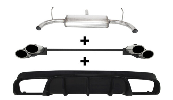 Ulter Sportauspuff Duplex für ALFA ROMEO Giulietta 1.75TBi Oval - Edelstahl