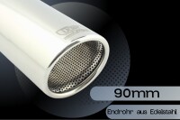 Ulter Sportauspuff Duplex für AUDI A4 typ B7 Frontantrieb AVANT 1,8T 120kW Ø90