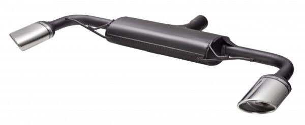 Ulter Sportauspuff Duplex für AUDI TT typ 8J COUPE 2,0 TFSI 147kW Oval 120x80