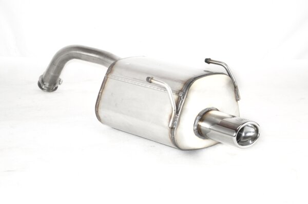 Ulter Sportauspuff für FIAT Panda 169 1,3 JTD Multijet Oval 95x65 Edelstahl