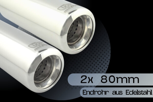 Ulter Sportauspuff für FIAT Punto Evo 199 1.4i 57kW (2009-2012) Ø80