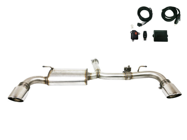 Ulter Sportauspuff Duplex für FORD Focus IV HN 2,3 EcoBoost Ø100 Edelstahl