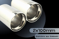 Ulter Sportauspuff Duplex für JEEP Wrangler JK 4x4 2,8D 130kW Ø100 Edelstahl