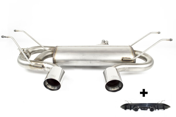 Ulter Sportauspuff Duplex für MAZDA MX5 ND CABRIO 1,5 96kW Ø90 Edelstahl