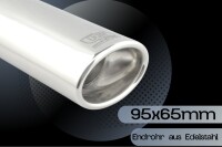 Ulter Sportauspuff für MERCEDES A-Klasse W176 A160 70kW Oval 95x65