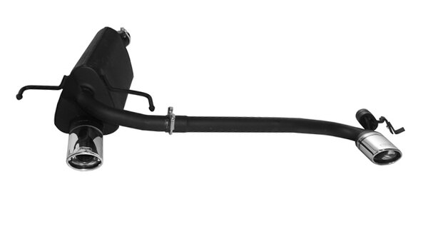 Ulter Sportauspuff Duplex für OPEL Astra H HATCHBACK 5-Türer 1,4i Oval 95x65