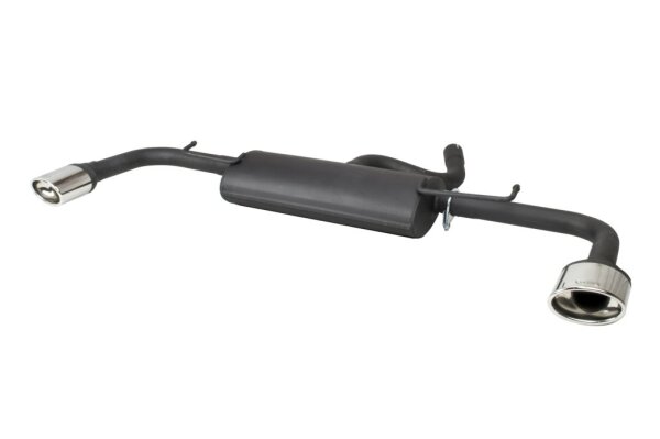 Ulter Sportauspuff Duplex für OPEL MOKKA X 1.4T 103kW (2012-2019) Oval 120x80