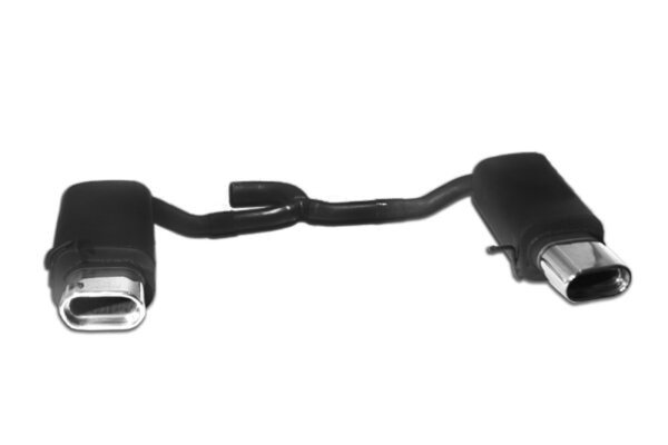 Ulter Sportauspuff Duplex für SKODA Superb II 3T4 Limousine 1,6 TDi Oval 145x75