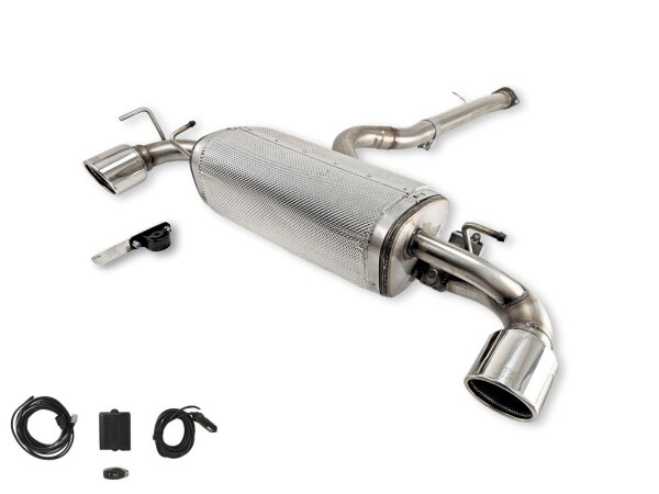 Ulter Sportauspuff Duplex für TOYOTA Yaris GR 1,6 192kW Ø100 Edelstahl