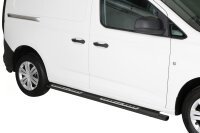 Schwellerrohre Design SCHWARZ für VW Caddy 5 Typ SB ab Bj.21- Edelstahl mit TÜV