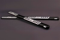 Schwellerrohre Design SCHWARZ für VW Caddy 5 Typ SB ab Bj.21- Edelstahl mit TÜV