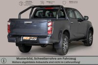 Schwellerrohre Design Schwarz für ISUZU D-Max...