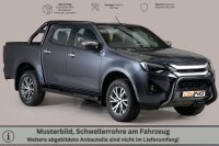 Schwellerrohre mit Tritt SCHWARZ für ISUZU D-Max...