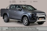 Schwellerrohre oval mit Tritt für ISUZU D-Max...