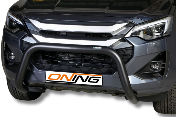 Frontbügel Edelstahl schwarz für Isuzu D-Max 2024- Ø76mm mit Gutachten