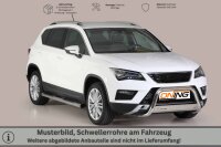Schwellerrohre mit Tritt für SEAT Ateca ab Bj. 21- Edelstahl Ø76mm mit TÜV