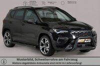 Schwellerrohre SCHWARZ mit Tritt für SEAT Ateca ab...