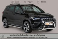 Schwellerrohre oval mit Tritt für SEAT Ateca ab Bj....