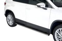 Schwellerrohre oval mit Tritt für SEAT Ateca ab Bj. 21- Edelstahl mit TÜV