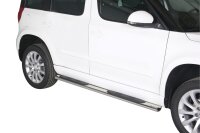 Schwellerrohre oval mit Tritt für SKODA Yeti 5L...