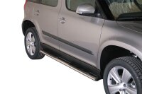 Schwellerrohre oval mit Tritt für SKODA Yeti 5L...