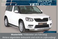 Trittbretter Schwellerrohre für SKODA Yeti 5L 2014> Edelstahl Ø50mm TÜV
