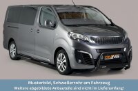 Schwellerrohre oval mit Tritt SCHWARZ für...