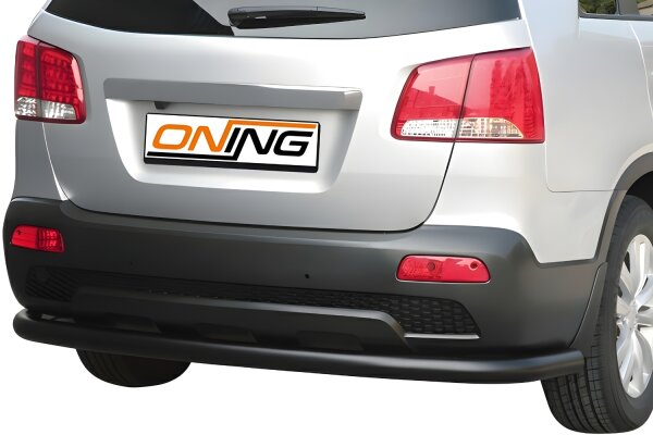 Misutonida Heckschutzbügel SCHWARZ MATT passend für KIA Sorento XM (2009-2012) Ø76 mm Edelstahl V2A TÜV-Teilegutachten