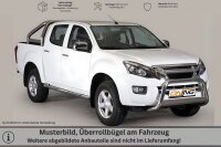 Überrollbügel für ISUZU D-Max Crew Cab ATFR Double Cab (Doppelkabine) 2012-2019 Ø 76 mm Edelstahl V2A poliert TÜV Teilegutachten