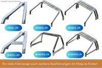 Überrollbügel für MERCEDES X-Klasse W470 2017 > Ø 76 mm Edelstahl V2A poliert TÜV Teilegutachten