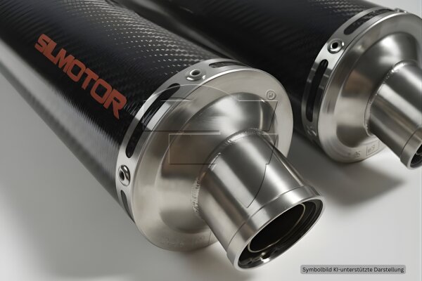 SilMotor Carbon Auspuff untenliegend für DUCATI 750SS (-97) | S01022112R/L