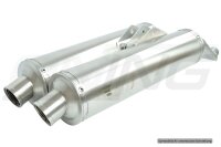 SilMotor Slip-on Auspuffpaar rund hochgelegt, VA /...