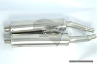SilMotor Slip-on Auspuffpaar rund hochgelegt, VA /...