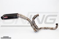 SilMotor 2-1-2 Komplettanlage oval Kohlefaser/VA, mit...