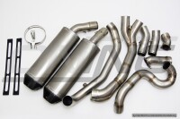 SilMotor 2-1-2 Komplettanlage oval Titan/VA, mit...